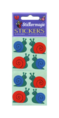 Wholesale - Pack of 12 Paper Stickers - Snails