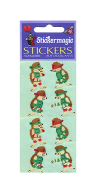 Wholesale - Pack of 12 Paper Stickers - Ninja Hedgehogs