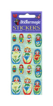 Load image into Gallery viewer, Wholesale - Pack of 12 Paper Stickers - Russian Dolls