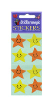 Load image into Gallery viewer, Wholesale - Pack of 12 Paper Stickers - Smiley Stars