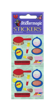 Wholesale - Pack of 12 Paper Stickers - Make-up Set
