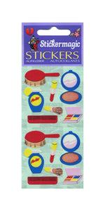 Wholesale - Pack of 12 Paper Stickers - Make-up Set