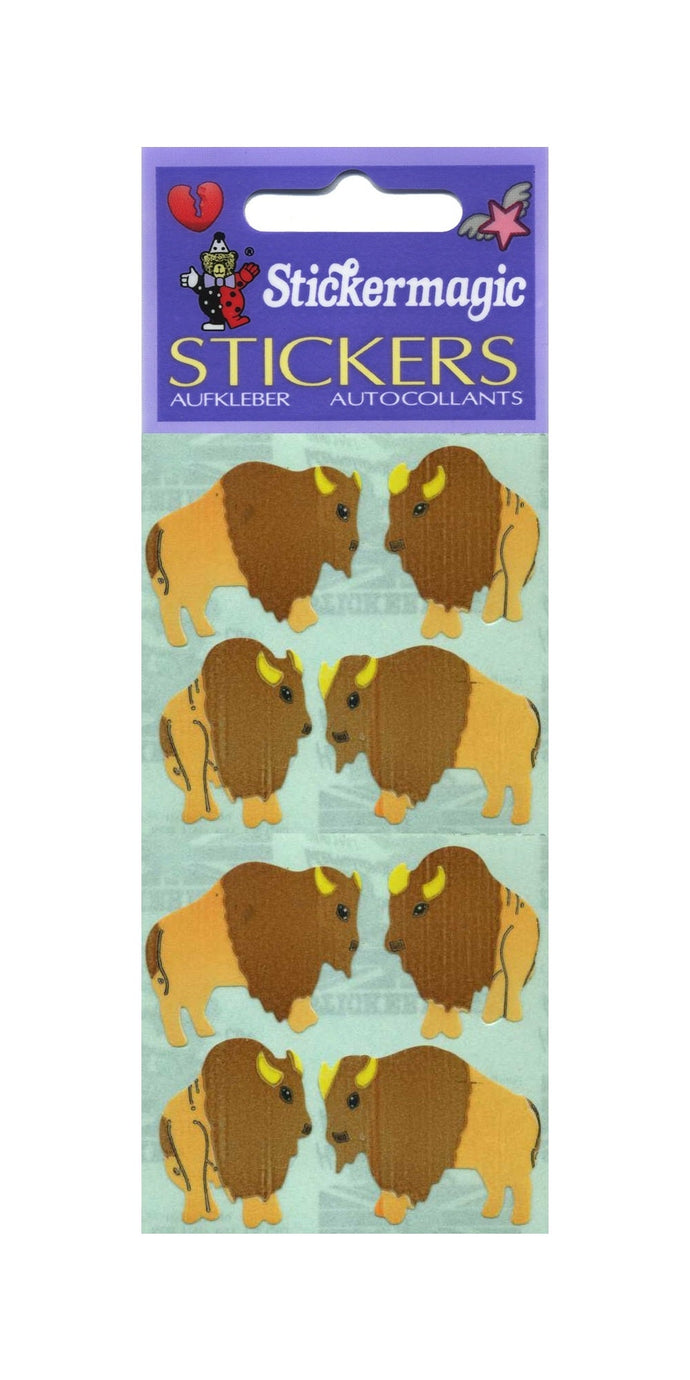 Wholesale - Pack of 12 Paper Stickers - Buffaloes