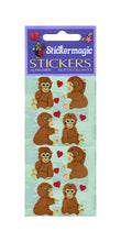 Load image into Gallery viewer, Wholesale - Pack of 12 Paper Stickers - Love Chimps