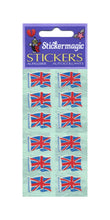 Load image into Gallery viewer, Wholesale - Pack of 12 Paper Stickers - Union Jacks X 6