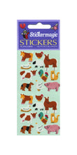 Load image into Gallery viewer, Wholesale - Pack of 12 Paper Stickers - Micro Farmyard Friends