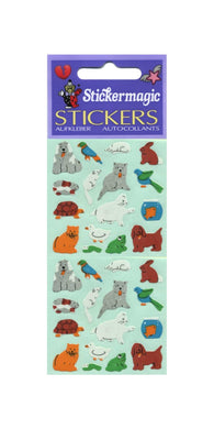 Wholesale - Pack of 12 Paper Stickers - Micro Pets