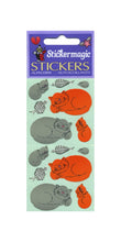 Load image into Gallery viewer, Wholesale - Pack of 12 Paper Stickers - Happy Cats