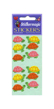 Load image into Gallery viewer, Wholesale - Pack of 12 Paper Stickers - Multicoloured Tortoises