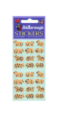 Wholesale - Pack of 12 Paper Stickers - Micro Pigs