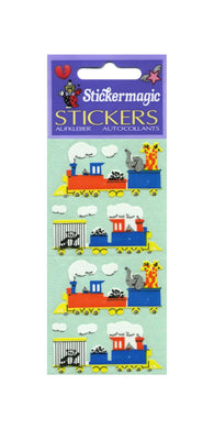 Wholesale - Pack of 12 Paper Stickers - Animal Train