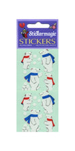 Load image into Gallery viewer, Wholesale - Pack of 12 Paper Stickers - Polar Bear