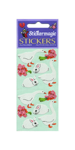 Wholesale - Pack of 12 Paper Stickers - Geese & Bunny