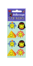 Load image into Gallery viewer, Wholesale - Pack of 12 Paper Stickers - Egyptian Smiley Faces