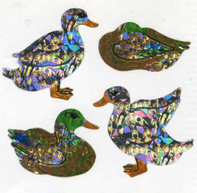 Roll of Prismatic Stickers - Mallards