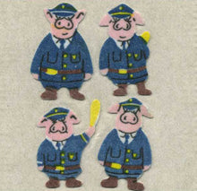 Load image into Gallery viewer, Roll of Furrie Stickers - Piggie Police