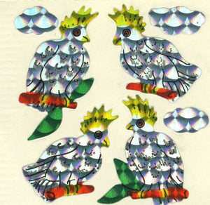 Pack of Prismatic Stickers - Cockatoos