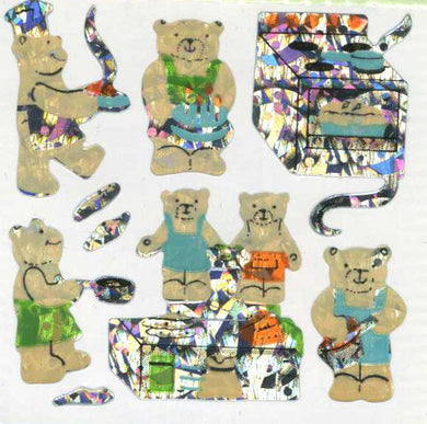 Roll of Prismatic Stickers - Micro Teddy Kitchen