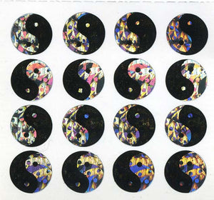 Roll of Prismatic Stickers - Yin Yang