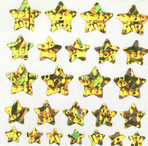 Pack of Prismatic Stickers - Gold Stars