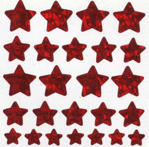Pack of Prismatic Stickers - Red Star