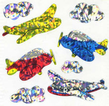 Load image into Gallery viewer, Pack of Prismatic Stickers - Aeroplanes