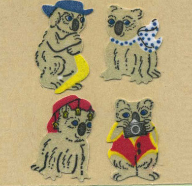 Roll of Furrie Stickers - Funny Koalas