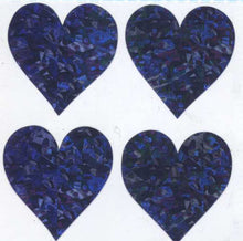 Load image into Gallery viewer, Pack of Prismatic Stickers - 4 Lilac Hearts