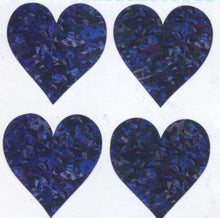 Load image into Gallery viewer, Roll of Prismatic Stickers - 4 Lilac Hearts