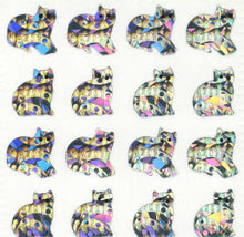 Load image into Gallery viewer, Pack of Prismatic Stickers - Micro Silver Cats