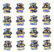 Load image into Gallery viewer, Roll of Prismatic Stickers - Micro Silver Teddies
