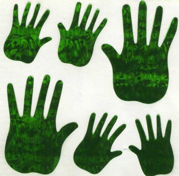 Pack of Stickers - Green Hands – Stickermagic UK