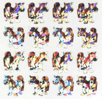 Roll of Prismatic Stickers - Ponies - Silver