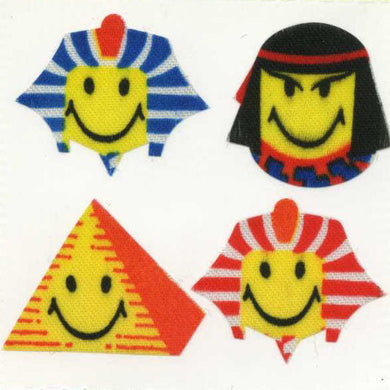 Roll of Silkie Stickers - Egyptian Smiley Faces