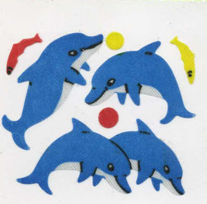 Pack of Silkie Stickers - Dolphin & Fish