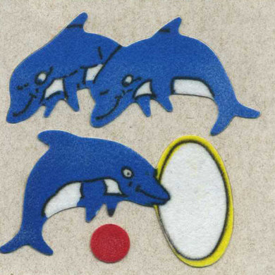 Roll of Furrie Stickers - Dolphins