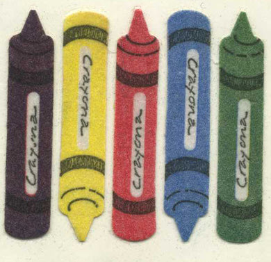Roll of Furrie Stickers - Crayons