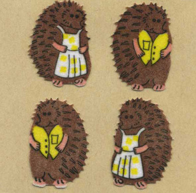 Roll of Furrie Stickers - Mr & Mrs Hedgehog