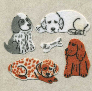 Roll of Furrie Stickers - Puppies & Bones