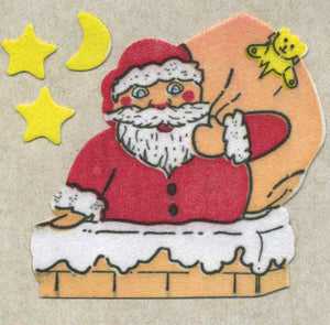 Roll of Furrie Stickers - Santa