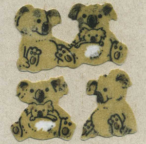 Roll of Furrie Stickers - Cute Koalas