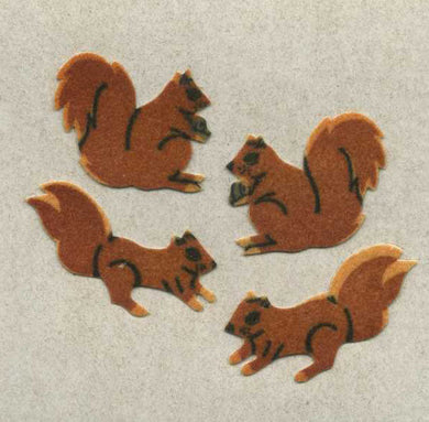 Roll of Furrie Stickers - Squirrels