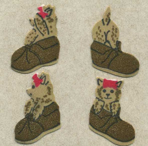Pack of Furrie Stickers - Puppies In Shoes
