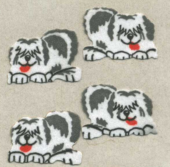 Roll of Furrie Stickers - Sheepdogs