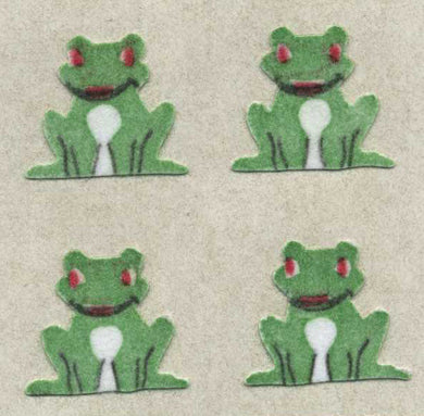 Roll of Furrie Stickers - Frogs Sitting