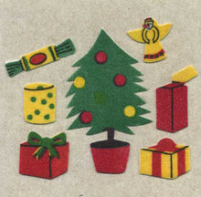 Load image into Gallery viewer, Roll of Furrie Stickers - Christmas Trees