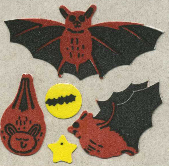 Roll of Furrie Stickers - Bats