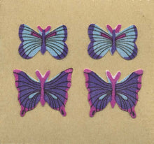 Load image into Gallery viewer, Roll of Furrie Stickers - Blue Butterflies