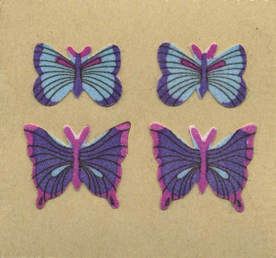 Roll of Furrie Stickers - Blue Butterflies