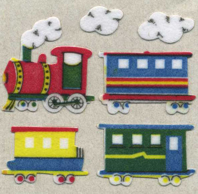 Roll of Furrie Stickers - Steam Trains